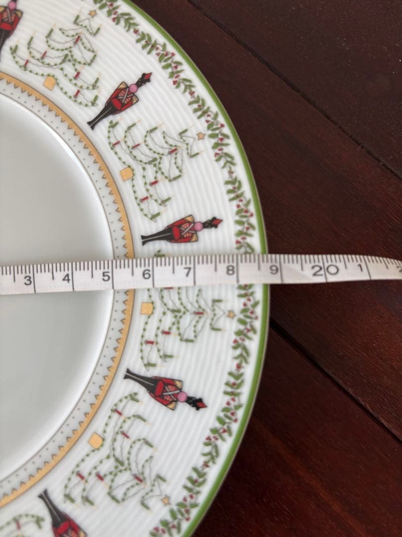 専用ページ　ベルナルド　リモージュ　クリスマス柄　プレート約19cm ４枚セット