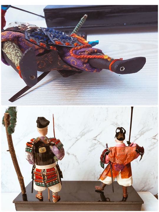 お値下げしました★五月人形大将人形　源頼朝　義経⭐︎希少⭐︎昭和初期骨董