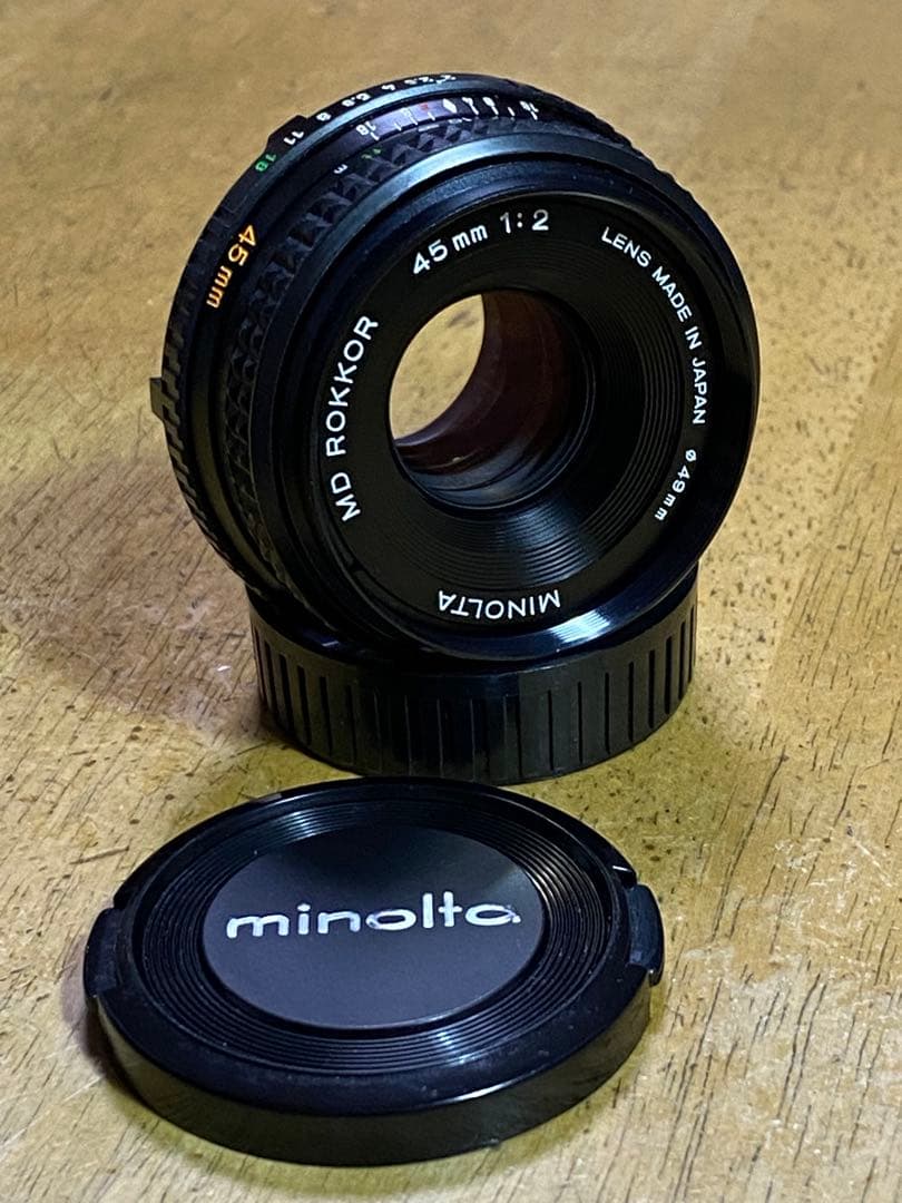 【整備品】Minolta XD + MD ROKKOR 45mm F2