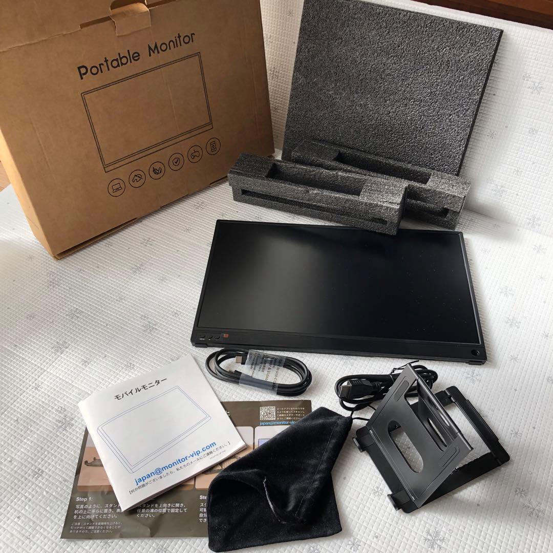 【中古】MAGICRAVEN ポータブルモニター　15.6インチ　スタンド付き