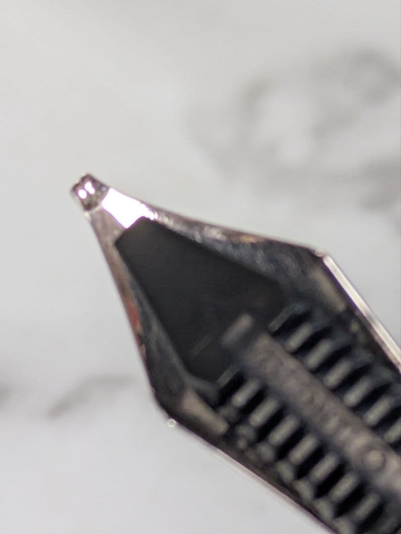 Visconti万年筆ヴァンゴッホVangogh.青赤マーブル模様14K白金