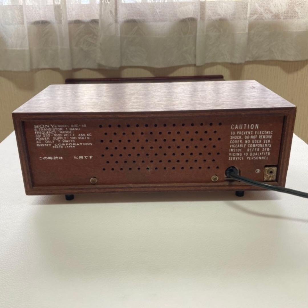 SONYクロックラジオ トランジスタ 8RC-49 西日本仕様 木製 レトロ