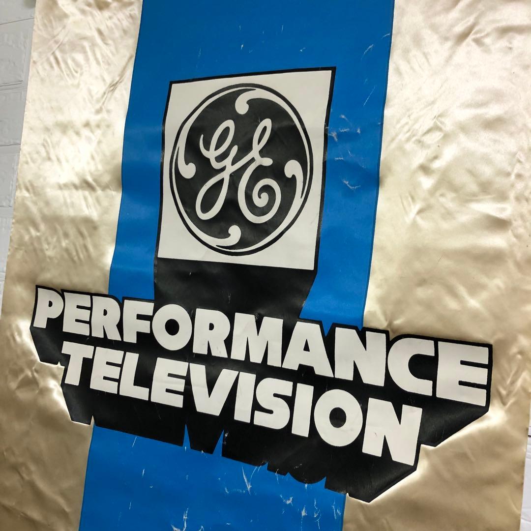 ゼネラルエレクトリック　ビンテージバナー　サイン　看板　大型