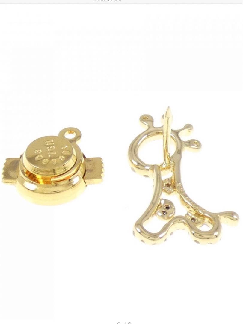 最終お値下げ‼️k18YGダイヤモンドブローチキリン