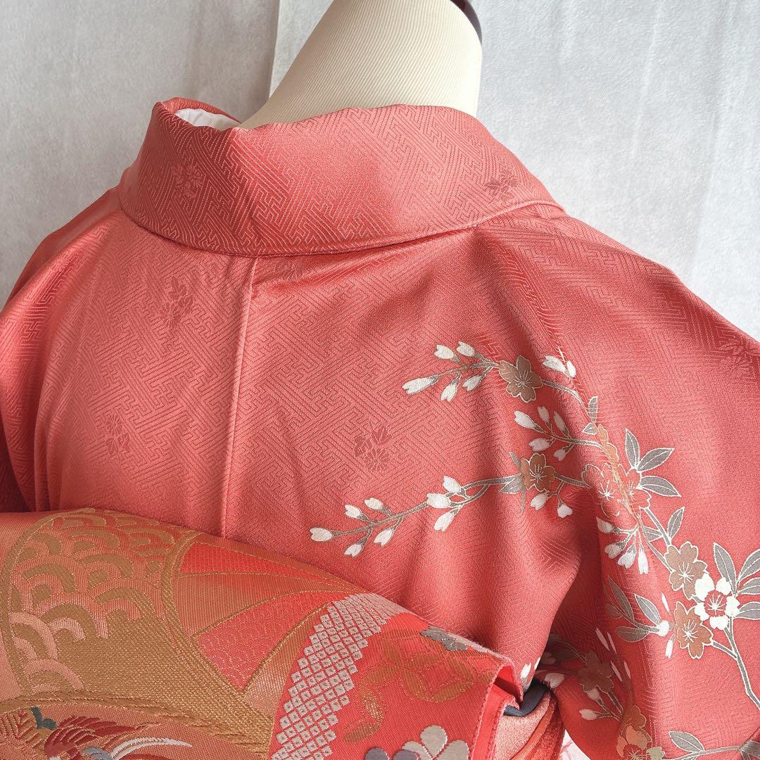 訪問着　フルセット　着物　トールサイズ　ロング丈　正絹　雅やか古典　G10