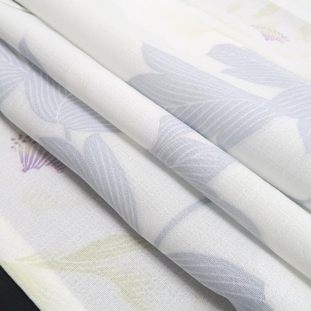 新品 撫松庵 セオアルファ 牡丹 洗える夏着物 仕付け糸付 小紋 浴衣 6281