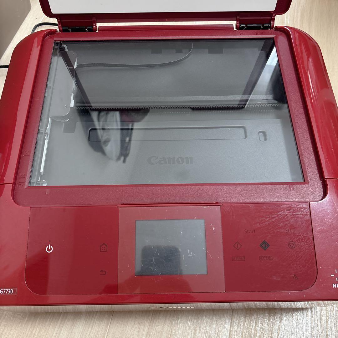 Canon pixus MG7730 コピー　印刷　赤