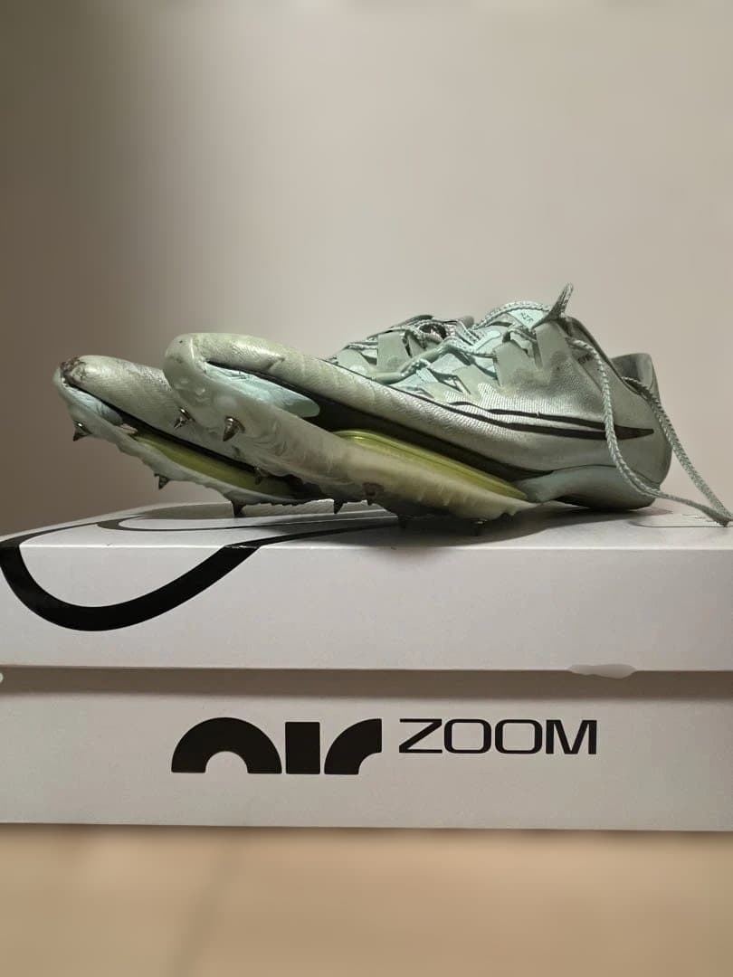 ナイキ エアーズームマックスフライ ミントグリーン 陸上 高反発 速い
