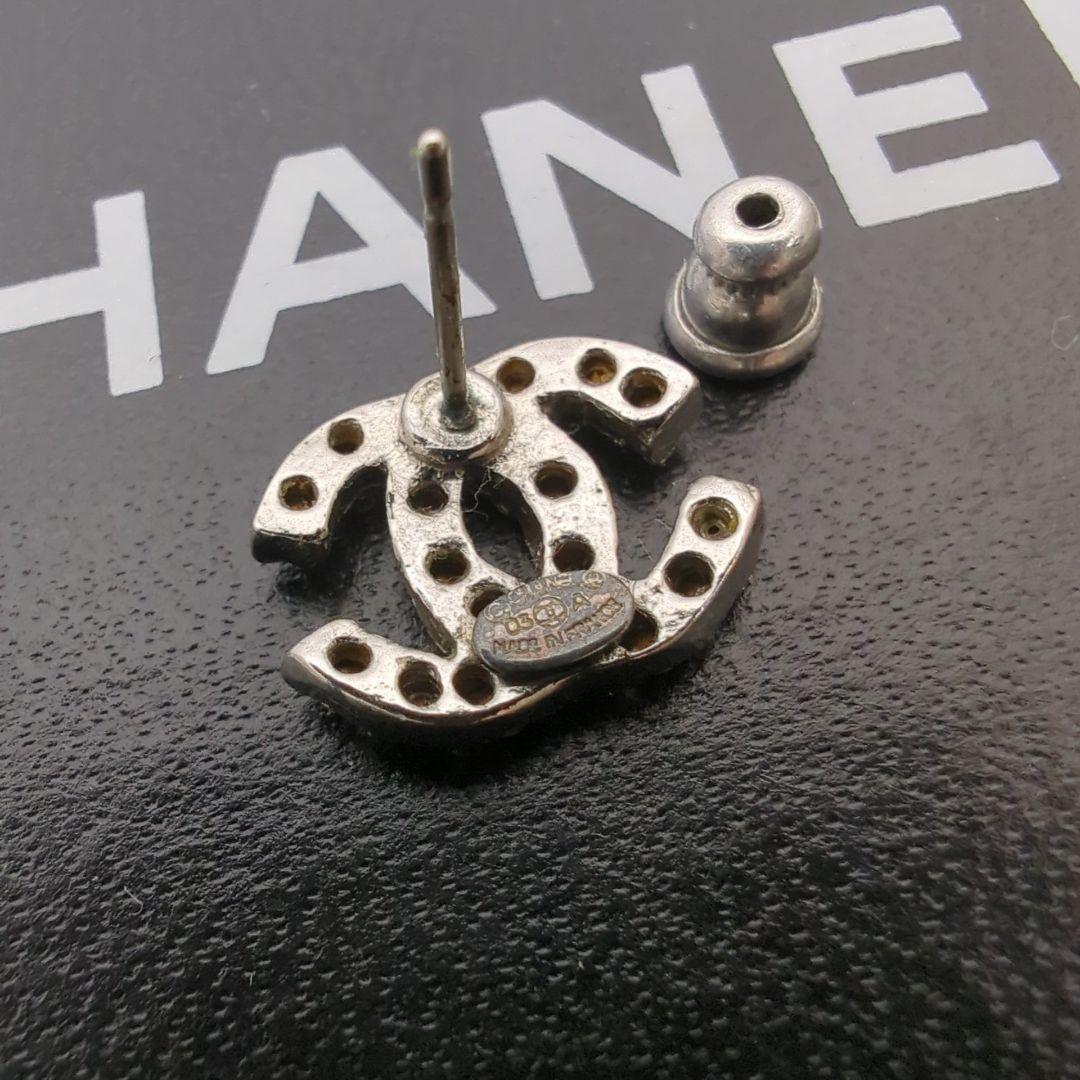 【正規品】CHANEL シャネル ココマーク ラインストーン ピアス 片方のみ