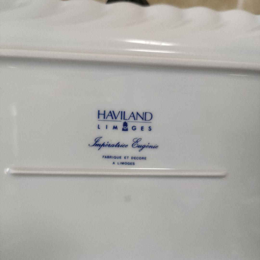 HAVILANDアビランド アンペラトリスユージェニー スクエアプレート小物入れ
