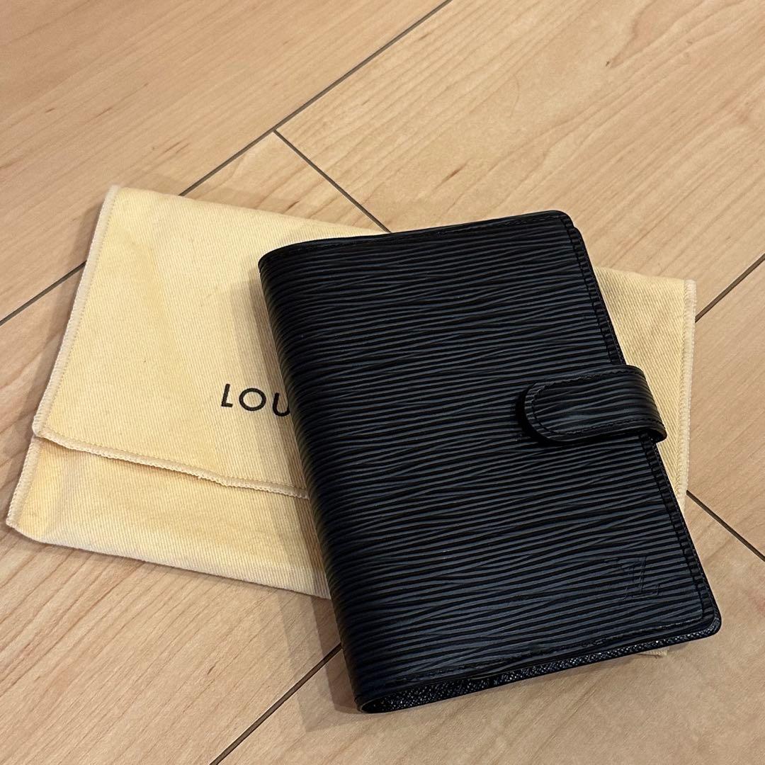 【超美品】LOUIS VUITTON ルイヴィトン 手帳 エピ ブラック