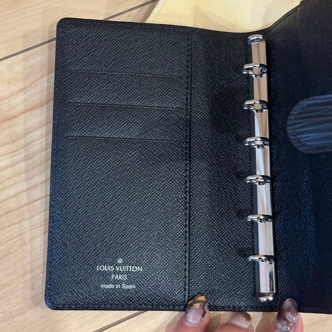 【超美品】LOUIS VUITTON ルイヴィトン 手帳 エピ ブラック