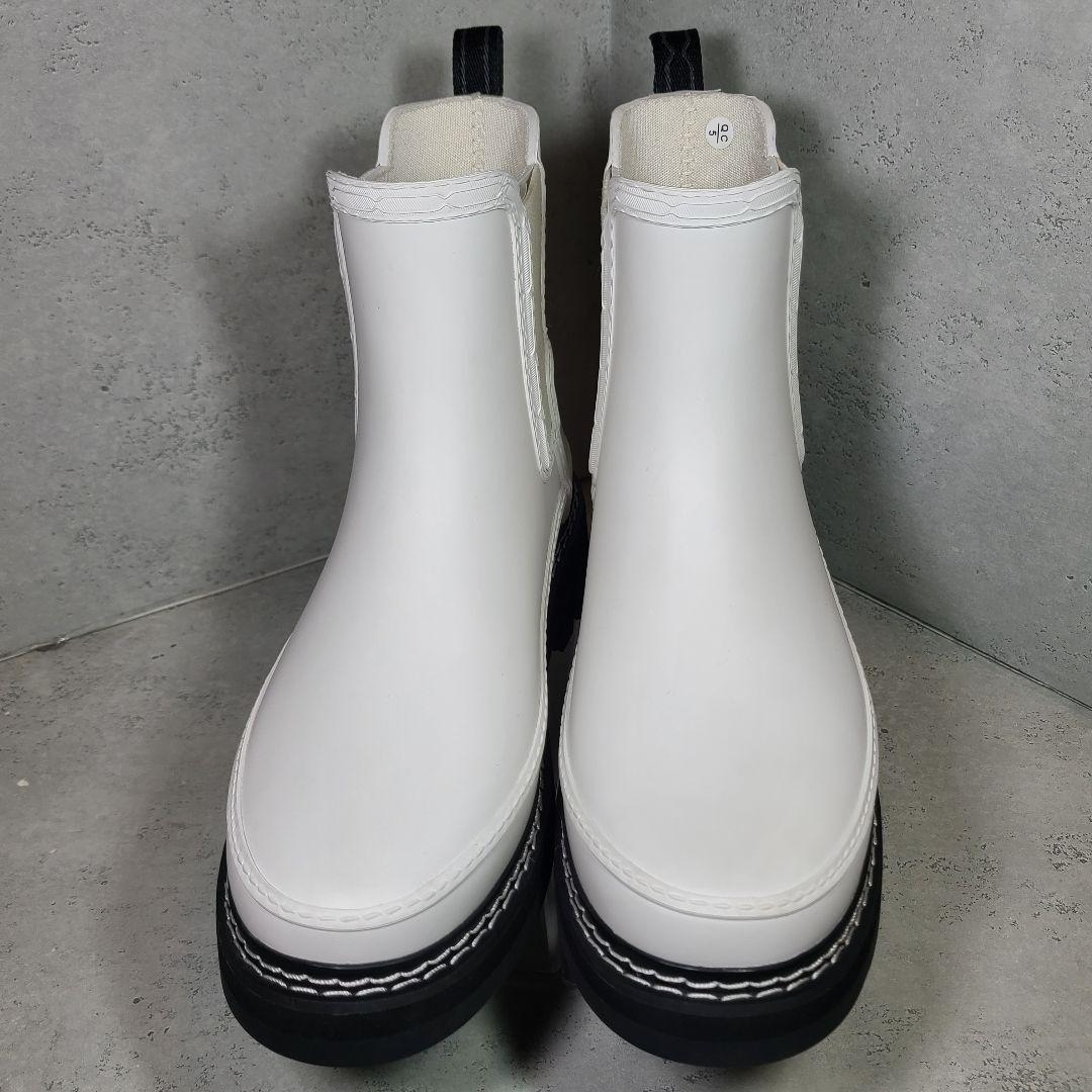 【HUNTER】サイドゴアレインブーツ　リファインド スティッチ ディテール