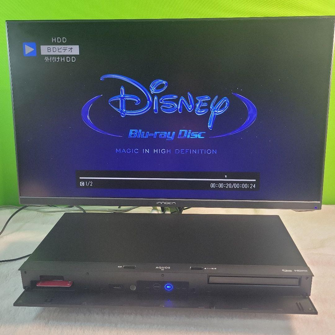 シャープAQUOS 2B-C20DW1 4Kブルーレイ2022年製動作品