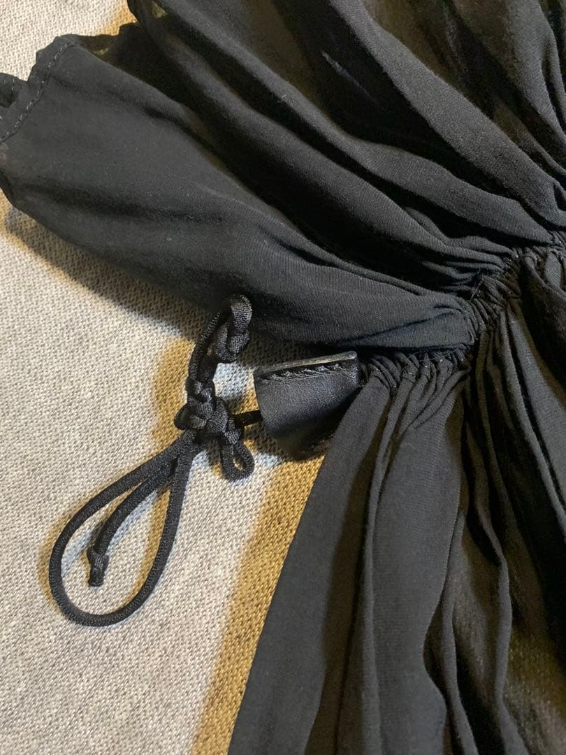 Yohji Yamamoto +NOIR　ショルダーバッグ　ドレープパーツ　希少