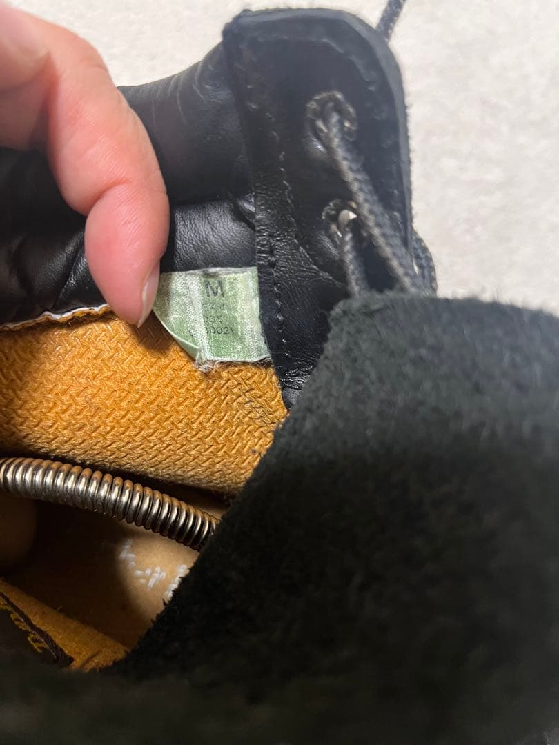 本革　timberland 6インチ　ブーツ　オールブラック　26㎝　レザー