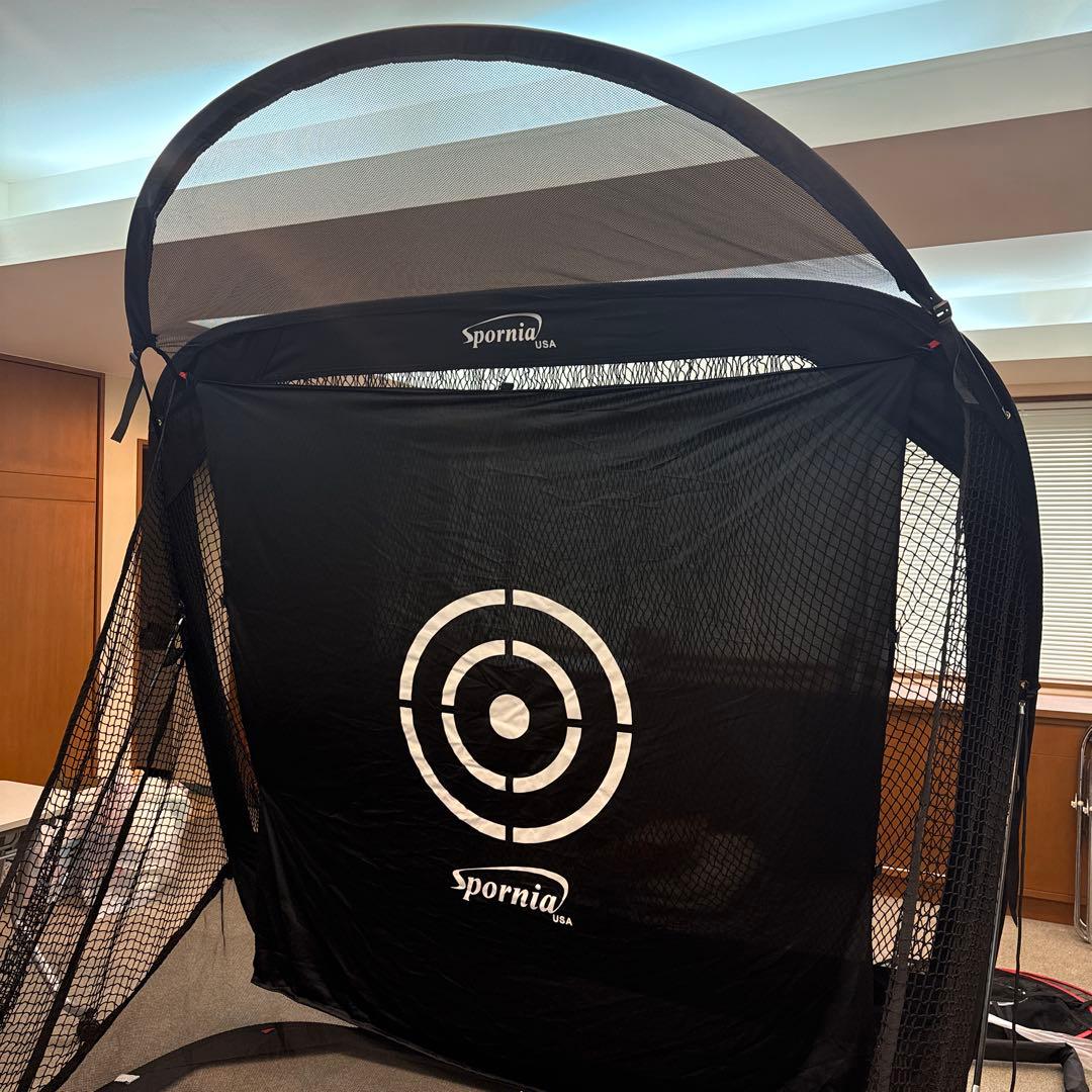 使用1回Spornia スポーニア ゴルフネット ポップアップ式 折り畳み