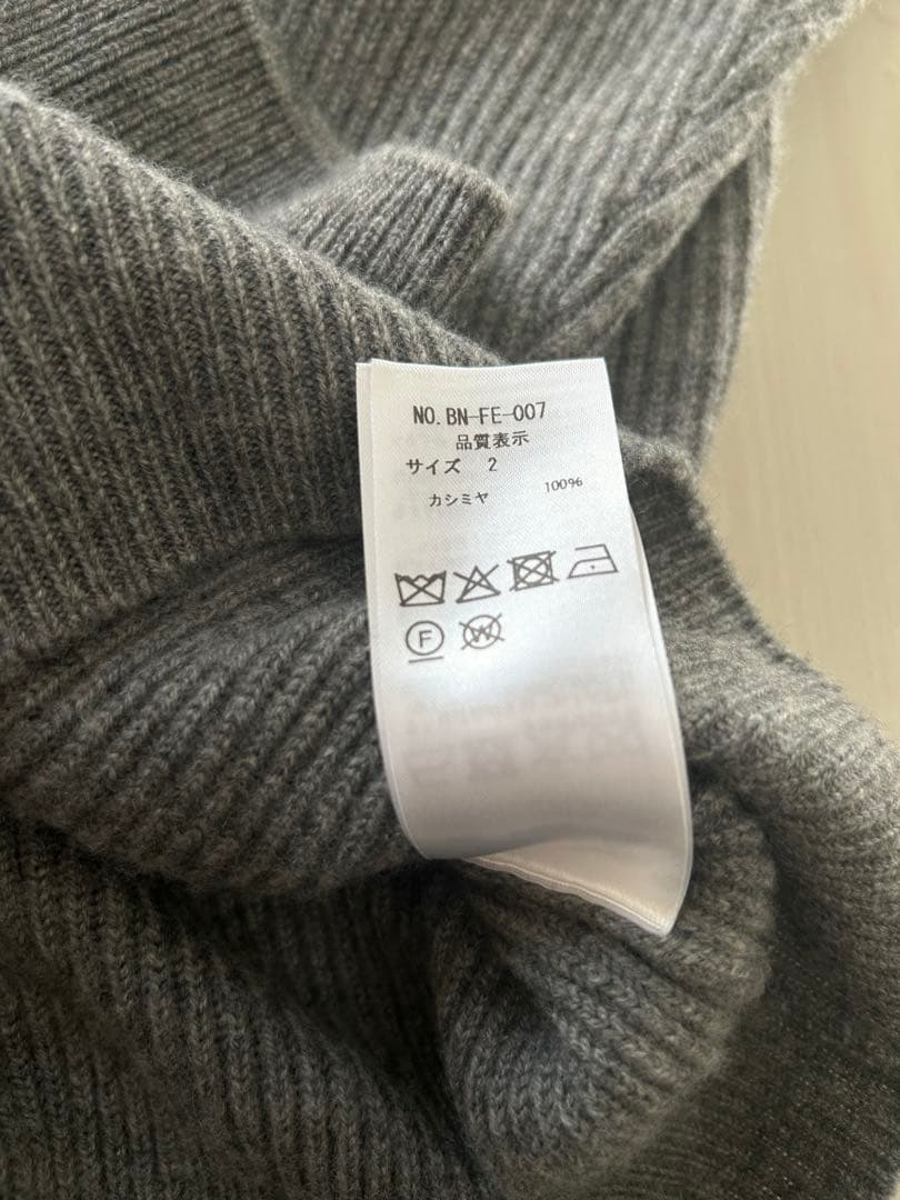 トップス BATONER INNOCENT CASHMERE RIB CREW NECK