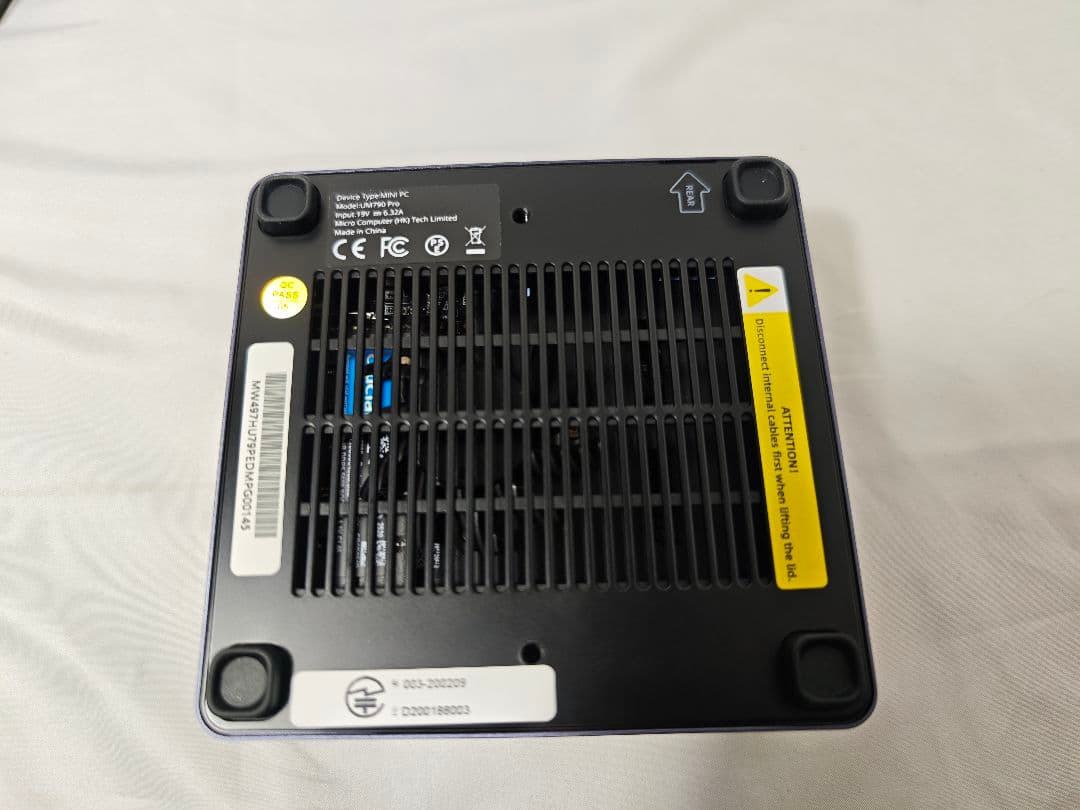 整備済品　Minisforum UM790 Pro 32GB/1TB