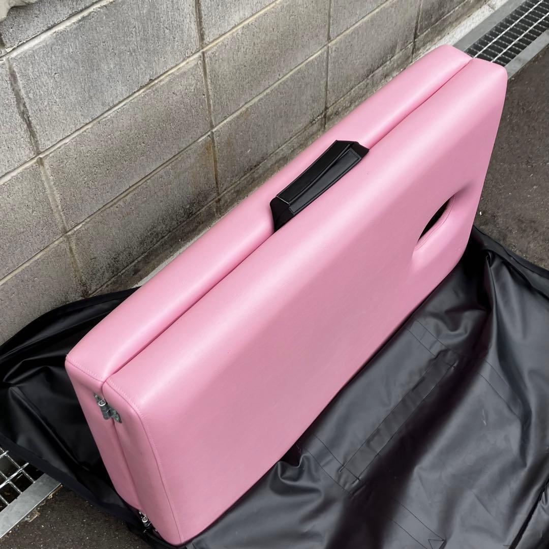 有孔オリコベッド 携帯ベッド エステ・マッサージ用 ピンク