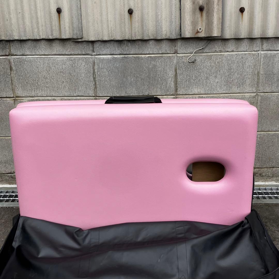 有孔オリコベッド 携帯ベッド エステ・マッサージ用 ピンク