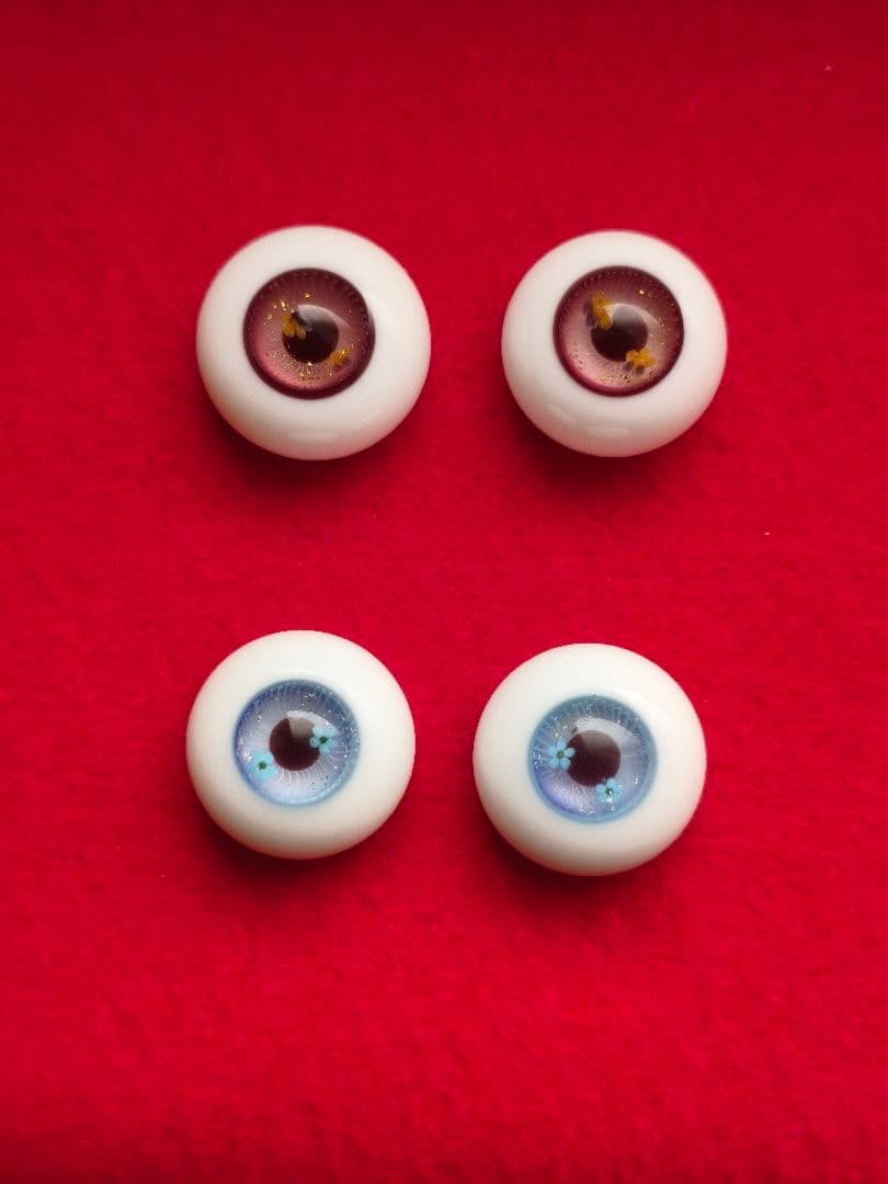 ミヤビグラスアイ　パンジー、忘れな草　16ミリ