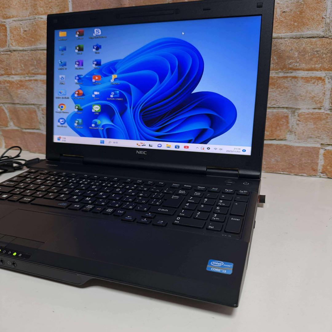 NEC ノートPC 高速起動SSD Windows11 オフィス付き