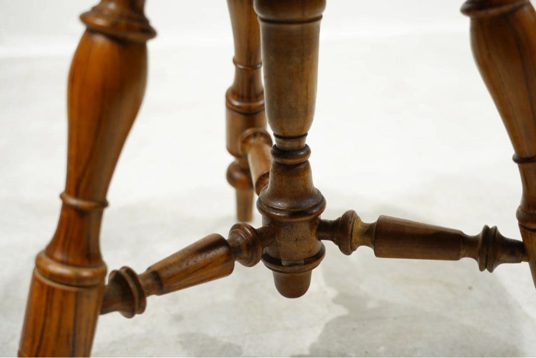 ナポレオンスツール　ピアノ椅子　フランスアンティーク　チェア