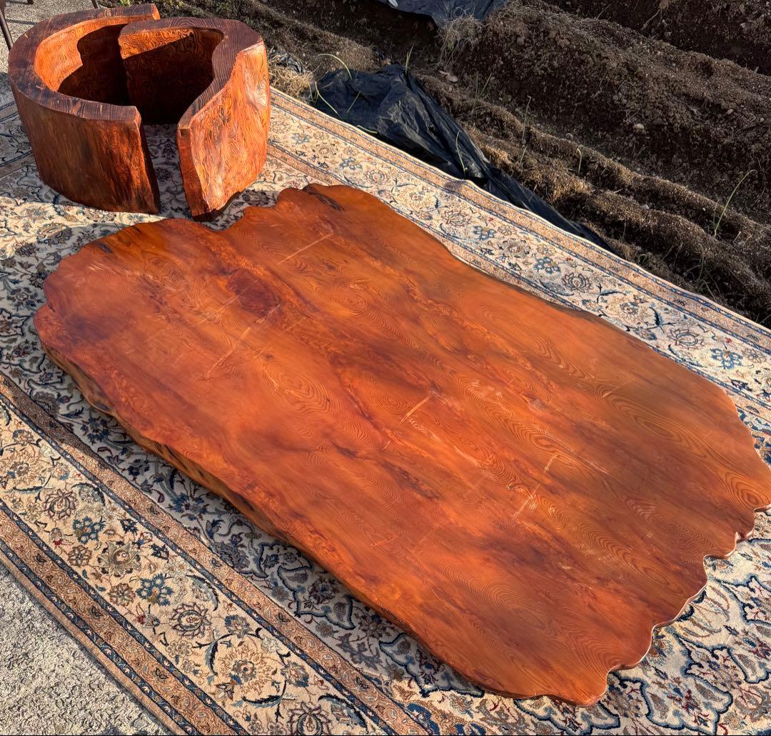 ゆきおです！屋久杉 無垢一枚板 座敷机 座卓 幅173cm 希少