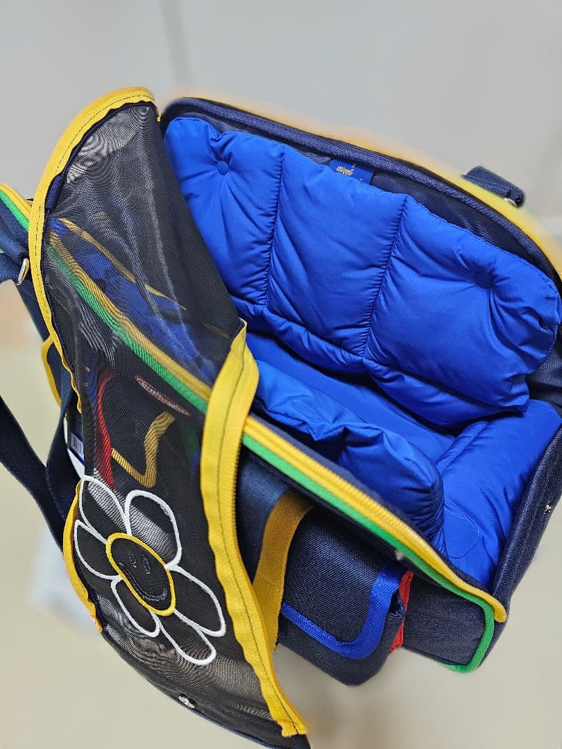 wiggle wiggle x pethroomコラボ 犬用 キャリーバッグ　紺