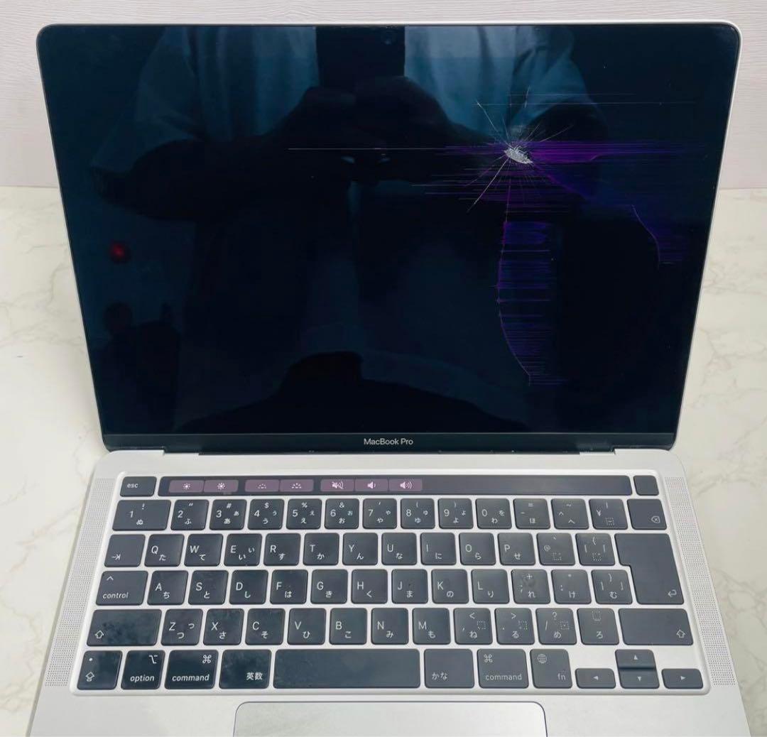 MacBook Pro M1 8G256G 液晶割れ外部モニター出力OK 動作品