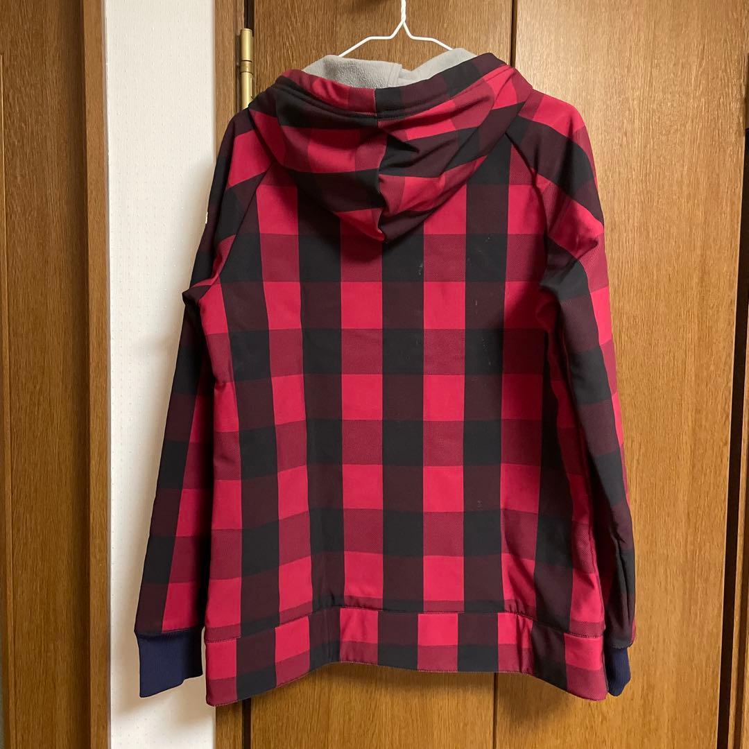 【美品】SISTA.J　スノボウェア 上下3点セット 　チェックレッド　Mサイズ