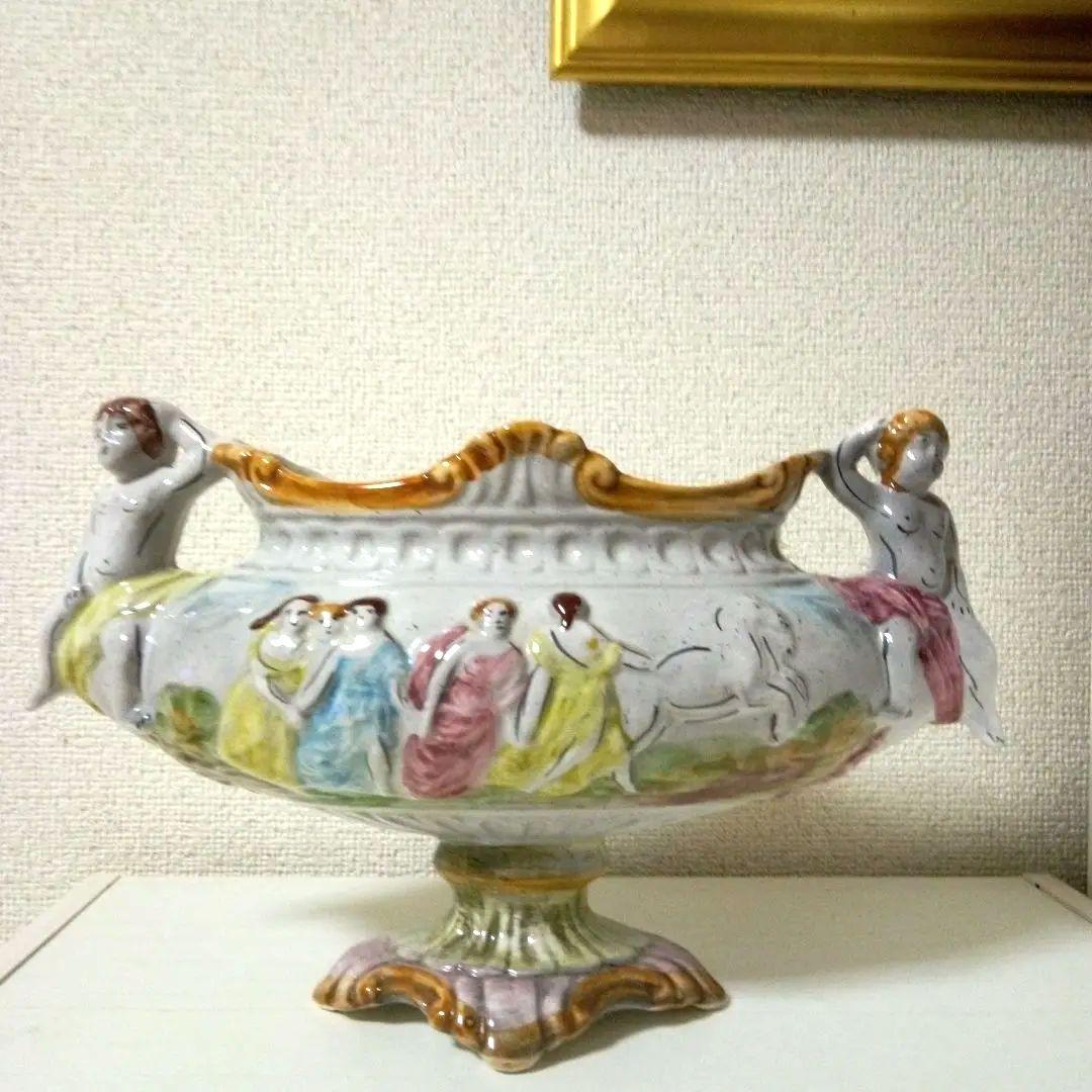 CAPODIMONTEカポディモンテ　イタリア陶器　ヴィンテージ　花瓶