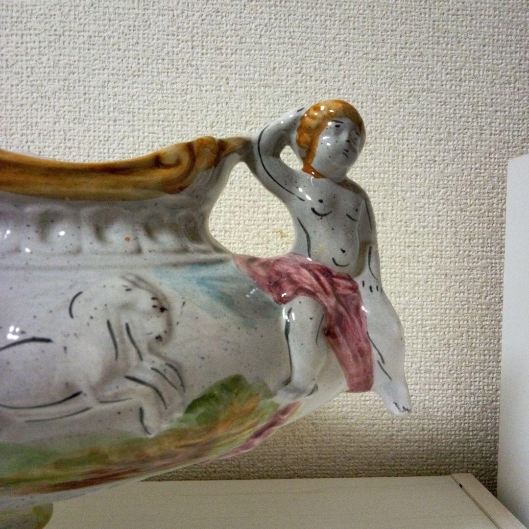 CAPODIMONTEカポディモンテ　イタリア陶器　ヴィンテージ　花瓶