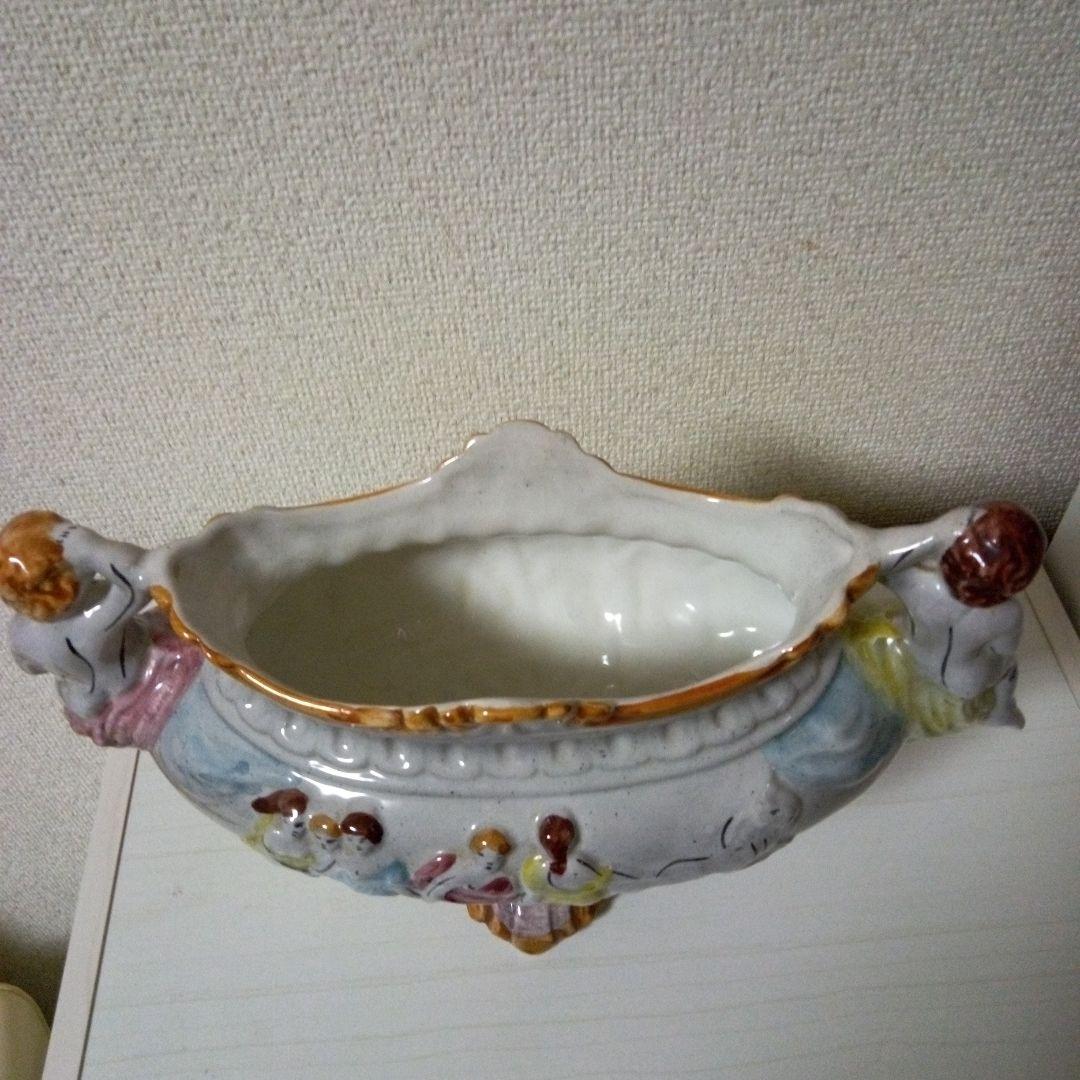 CAPODIMONTEカポディモンテ　イタリア陶器　ヴィンテージ　花瓶