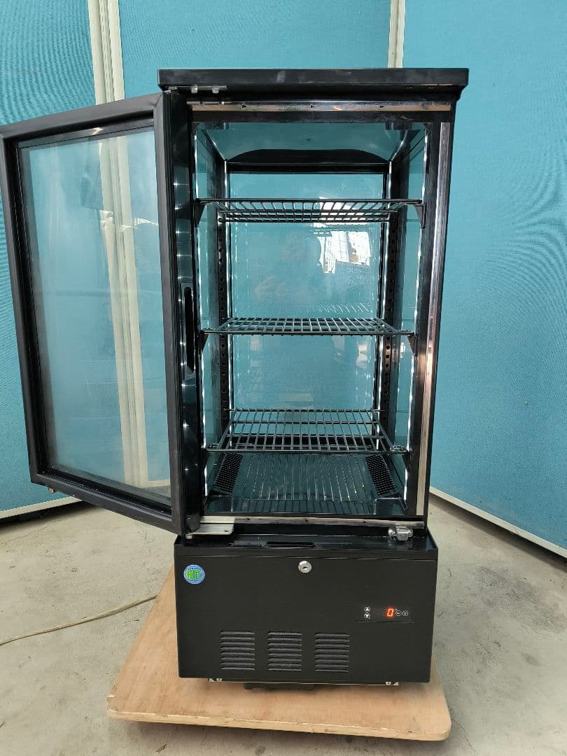 JCM 4面冷蔵ショーケース83L（両面扉）　RITS-83w