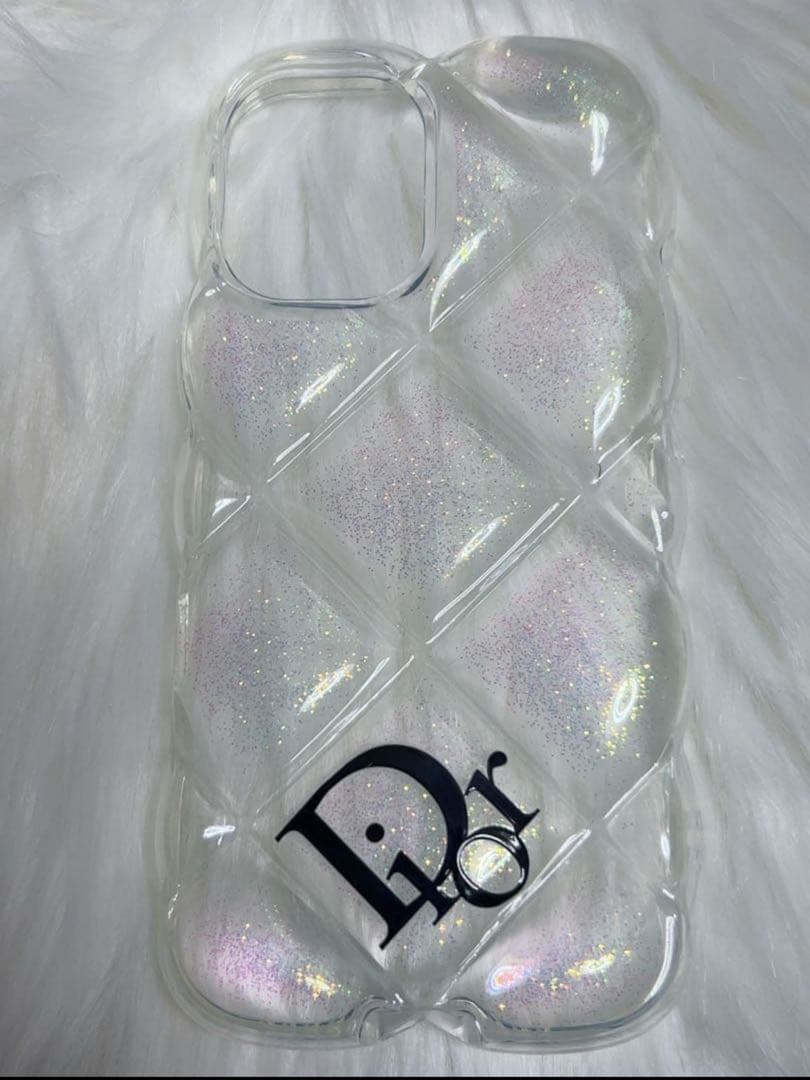 ✨ Dior ラメ入りクリア iPhone16 ケース ✨