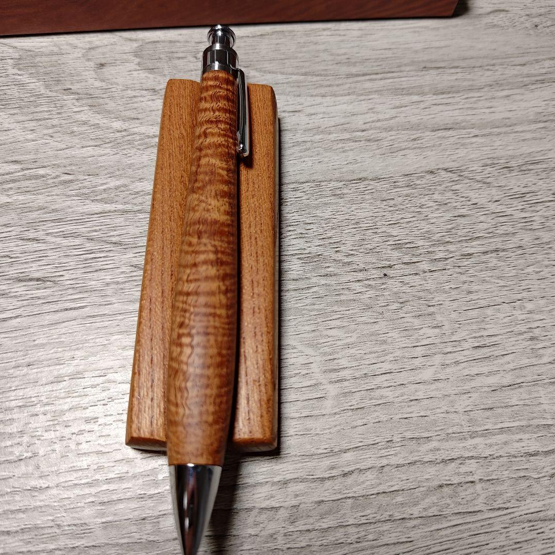 工房楔花梨ちぢみ杢0.5mm　固定式口金付き