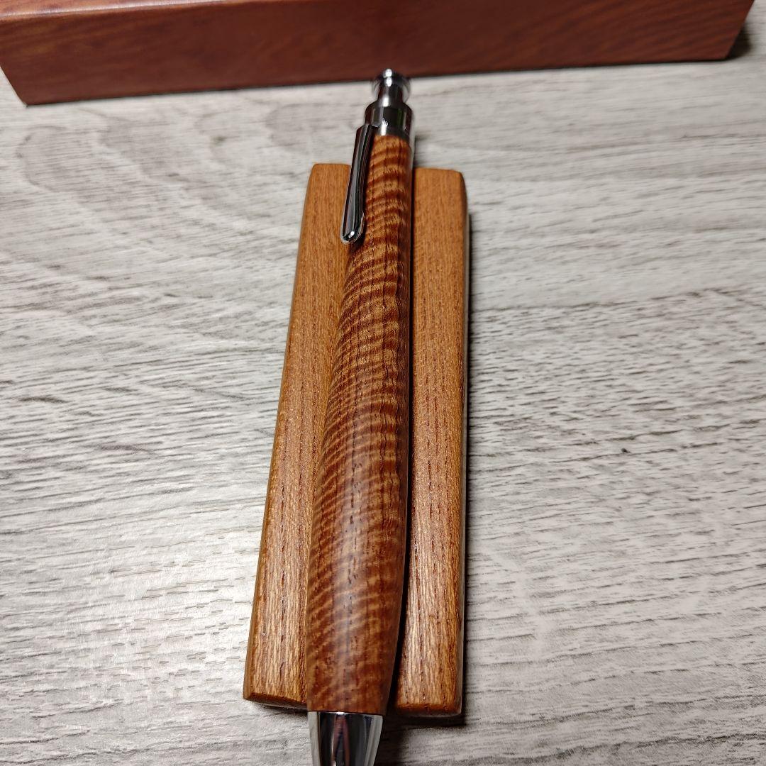 工房楔花梨ちぢみ杢0.5mm　固定式口金付き