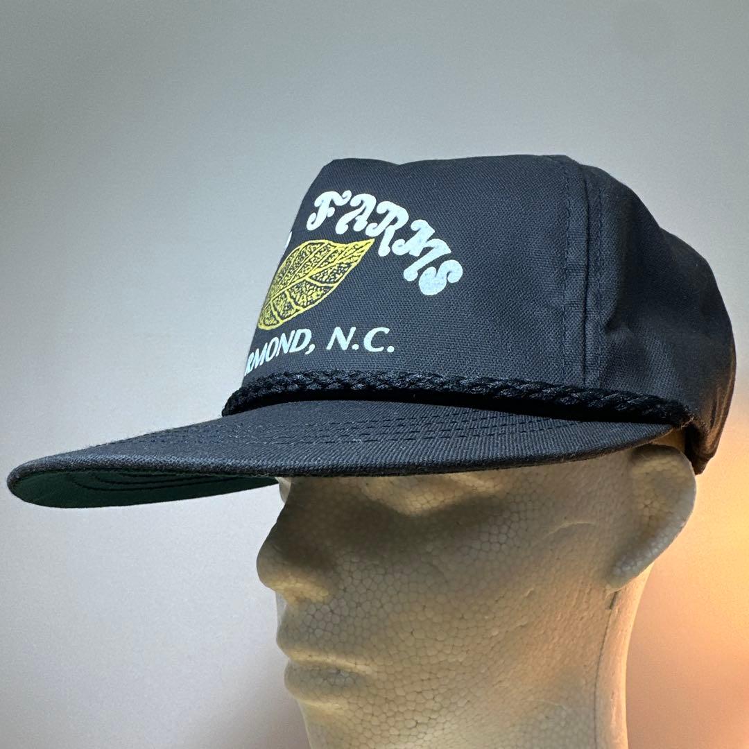 希少 USA製 80s 90sデッドストック ロープ キャップ 企業ロゴ