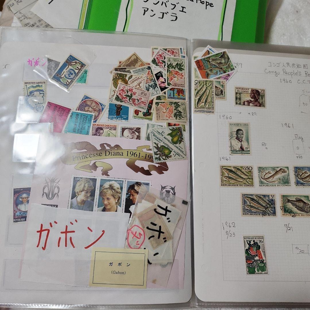 アフリカ全土　使用済み切手　12冊