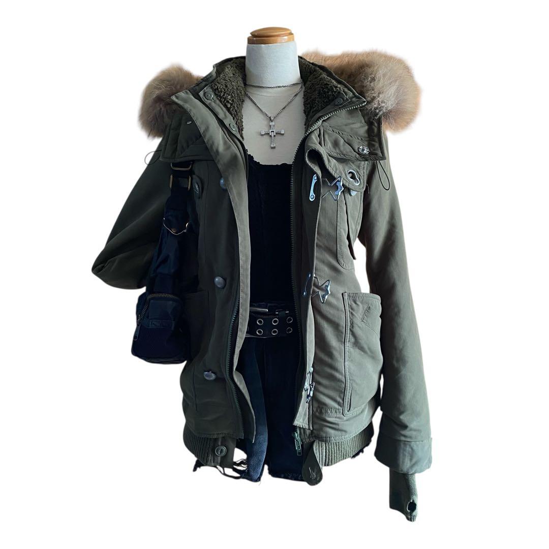 SLY ファー モッズコート 平成 y2k フェアリーグランジ ダークコア