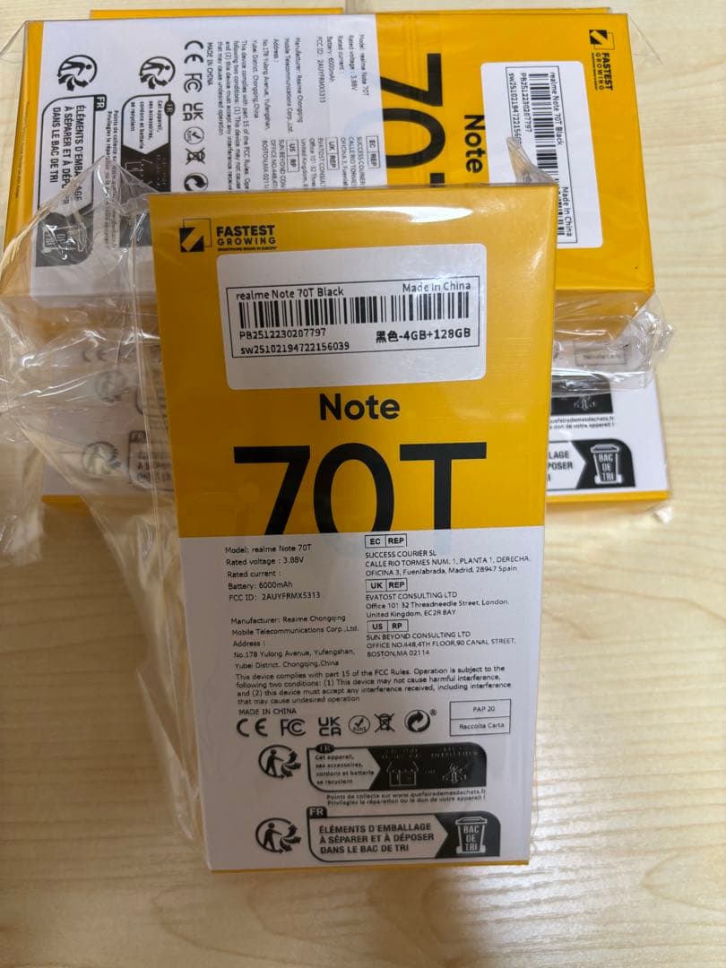 REALME NOTE 70T RAM 4GB+128GB 4台セット