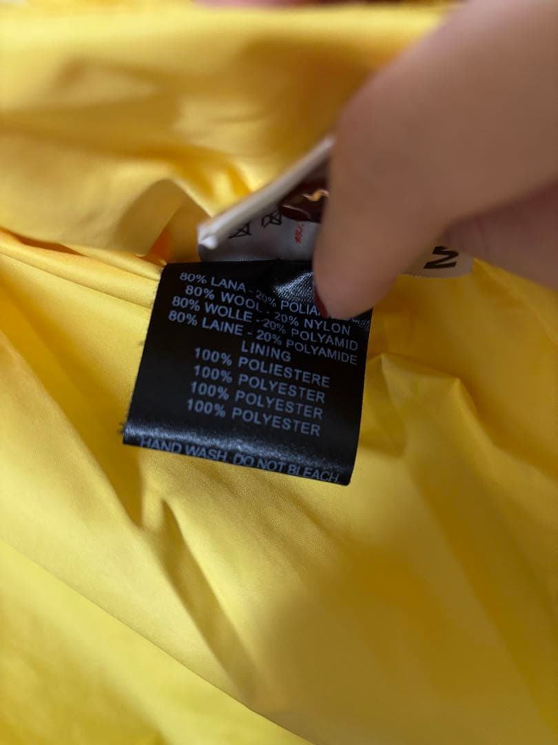 【希少】✨美品✨Bark バーク ニットダッフルコート　アウター　イエロー