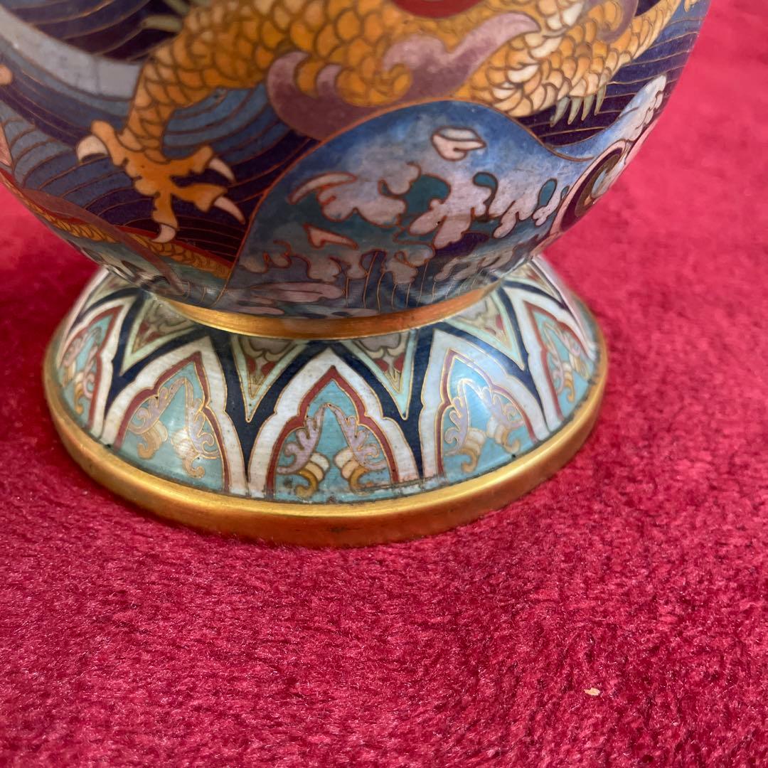 双龍、飛虎➖法蜋彩絵花瓶