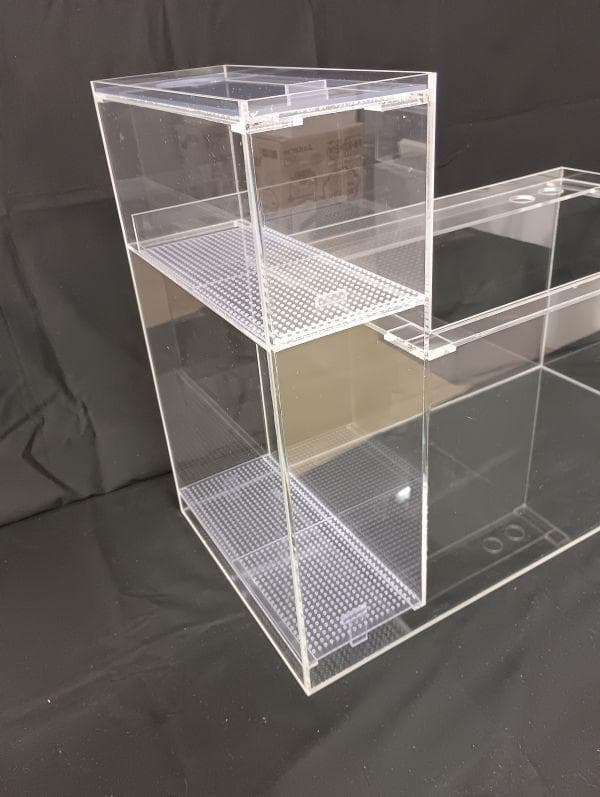 処分品　特価特価　アクリル製　L型ドライ＆サンプ槽