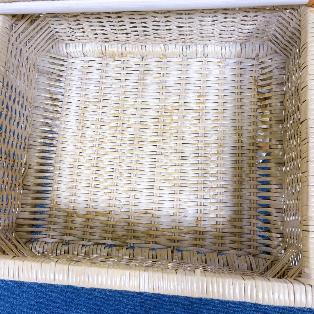 【送料込】KOIZUMI ラタン家具 籐 4段チェスト キャスター付 収納タンス