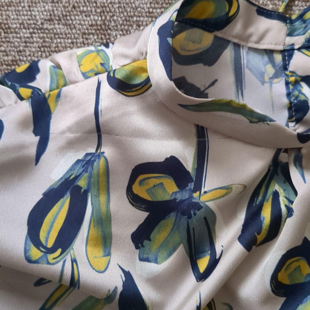 トゥモローランドコレクション　フラワープリント ブラウス　36