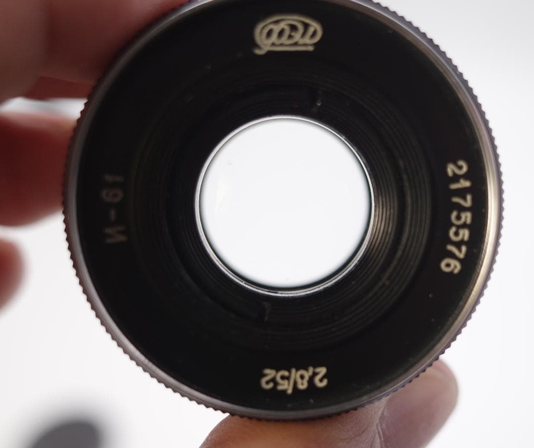 75　インダスター61 　10枚絞りゼブラ　52ｍｍｆ2.8　オールドレンズ