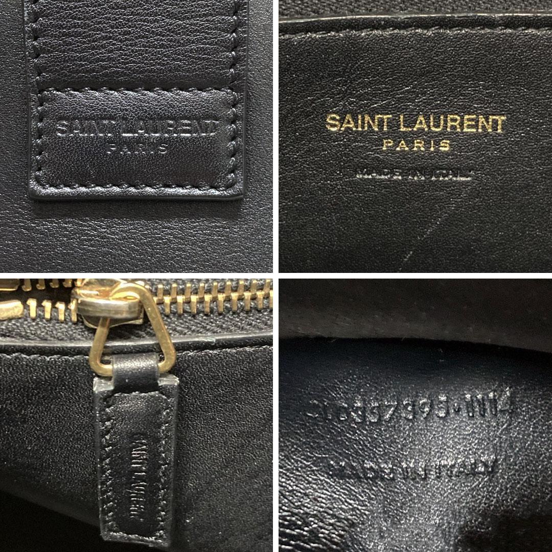 SAINT LAURENT サンローラン ベイビーカバス ブラック ハンドバッグ